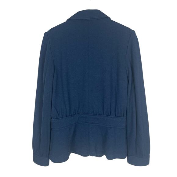 Banana Republic 100% Wool Blazer Jacket Classic Preppy Retro Blue Size Medium - Picture 8 of 13
